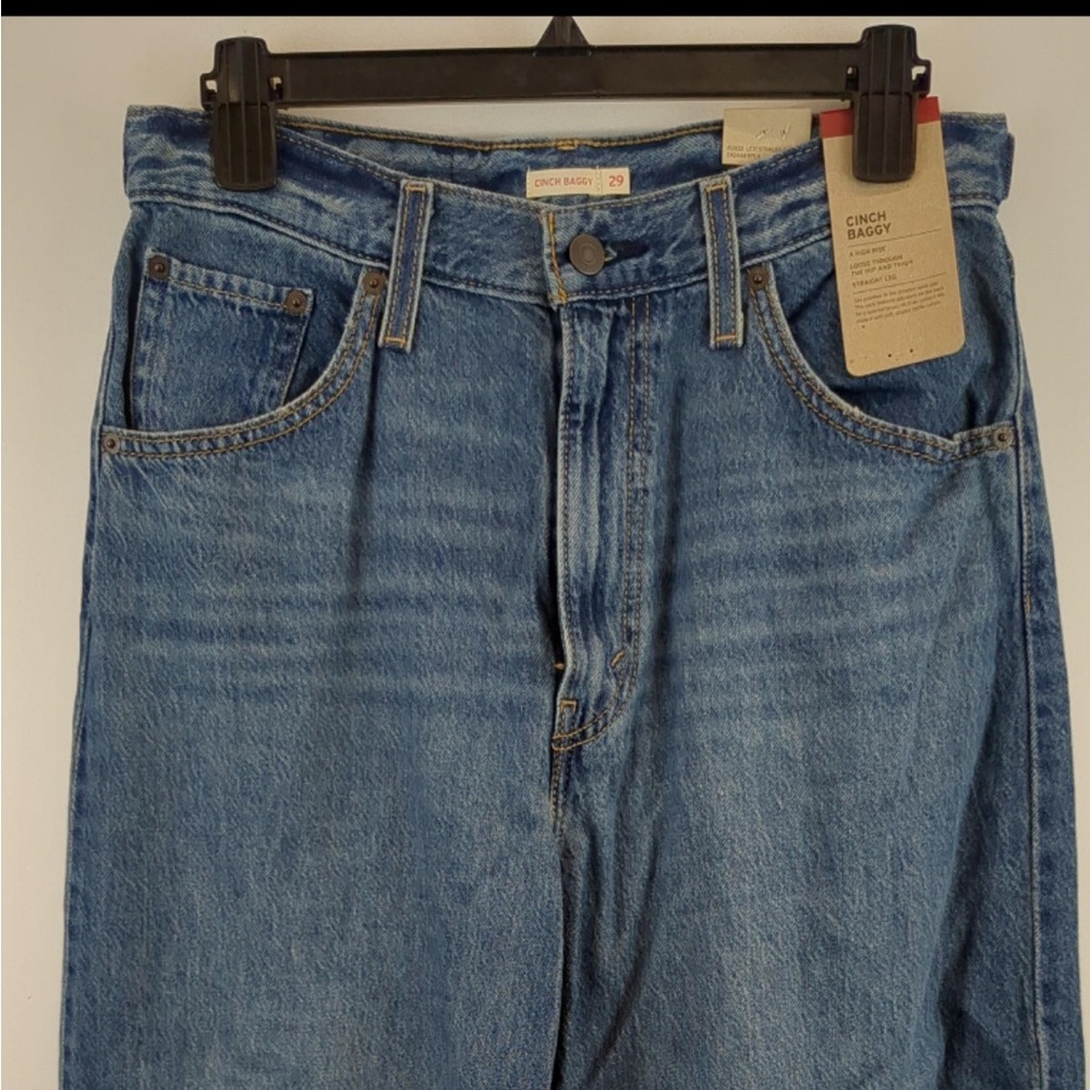 Levi's Blue Cinch Baggy Jeans